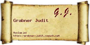 Grabner Judit névjegykártya